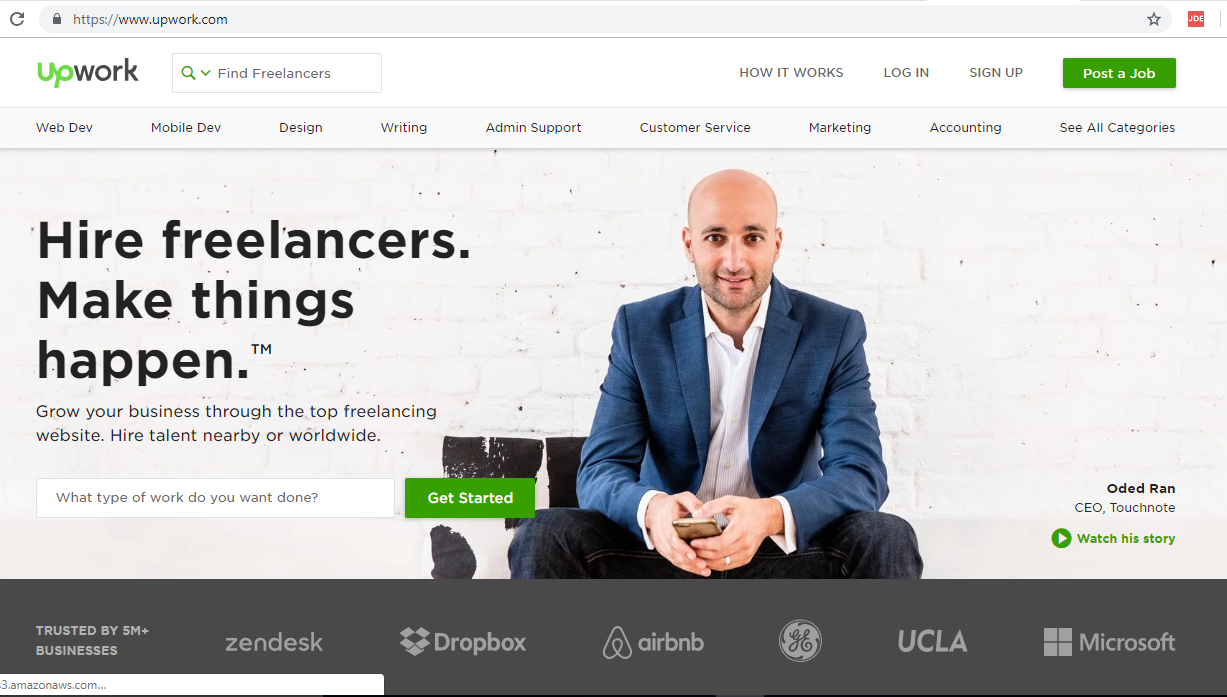 Upwork website